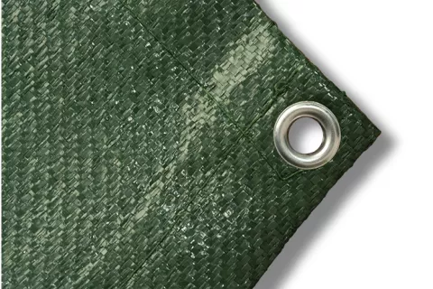 Schermdoek 100% | zoom & ringen | groen | rol 25m x 1,50m