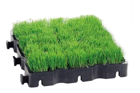 Voorbegroeide grasdallen | zwart 4,5cm | 1m²/plaat