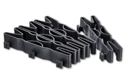 Ecoraster curve element 50 zwart | 330x120x50mm